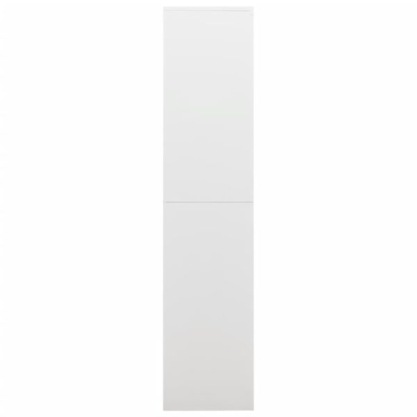 Locker Cabinet 90x40x180 cm Steel – White