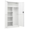 Locker Cabinet 90x40x180 cm Steel – White