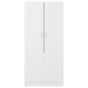 Wardrobe 82.5×51.5×180 cm Engineered Wood – White