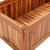 Raised Bed with Trellis 85x38x150 cm Solid Acacia Wood