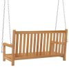 Swing Bench Solid Teak Brown – 114x60x64 cm