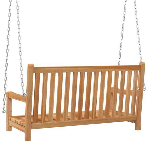 Swing Bench Solid Teak Brown – 114x60x64 cm