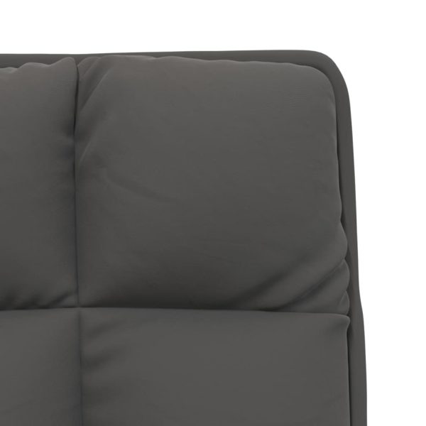 Leisure Chair with Metal Frame Velvet – Dark Grey