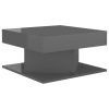 Coffee Table 57x57x30 cm Engineered Wood – High Gloss Grey