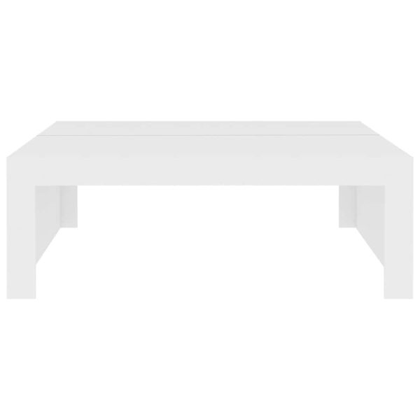 Coffee Table 100x100x35 cm Engineered Wood – White