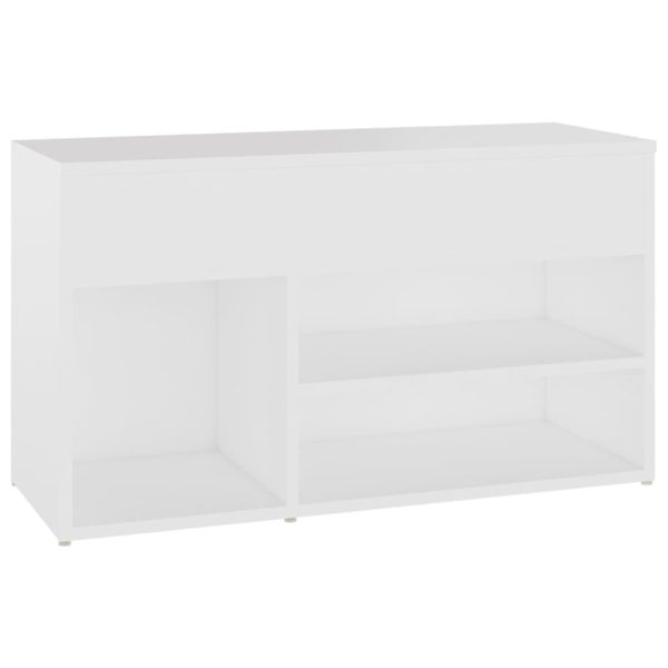 Shoe Bench 80x30x45 cm Engineered Wood – White