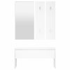 Hallway Furniture Set Engineered Wood – White