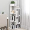 Book Cabinet 48×25.5×140 cm Engineered Wood – White