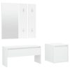 Hallway Furniture Set Engineered Wood – White