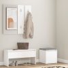 Hallway Furniture Set Engineered Wood – White