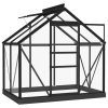 Glass Greenhouse Anthracite Aluminium – 155x103x191 cm