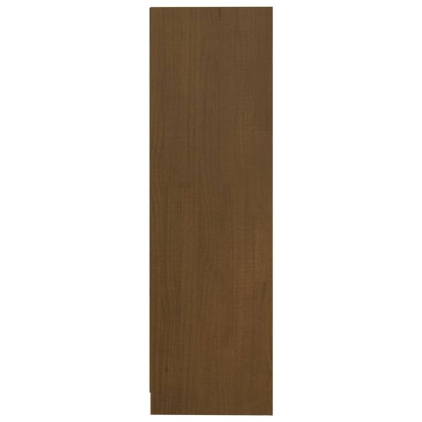 Book Cabinet/Room Divider 104×33.5×110 cm Solid Pinewood – Honey Brown