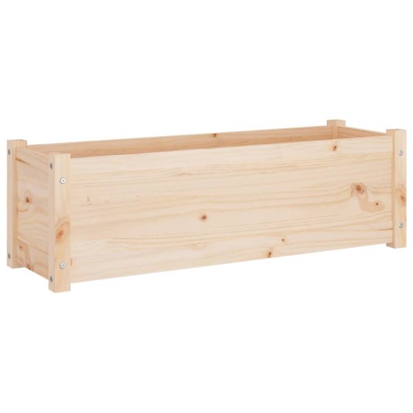 Garden Planter 100x31x31 cm Solid Pinewood – Brown, 1