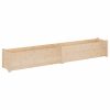 Garden Planter 200x31x31 cm Solid Pinewood – Brown, 1