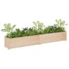 Garden Planter 200x31x31 cm Solid Pinewood – Brown, 1