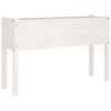 Garden Planter 110x31x70 cm Solid Pinewood – White, 1