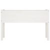 Garden Planter 110x31x70 cm Solid Pinewood – White, 1