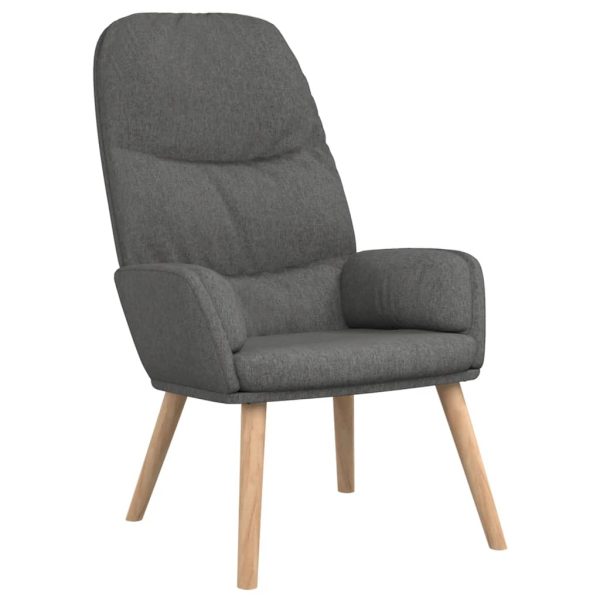 Relaxing Chair Light Grey Fabric