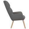 Relaxing Chair Light Grey Fabric