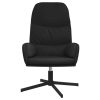 Relaxing Chair Black Faux Leather