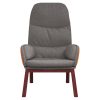 Relaxing Chair Light Grey Fabric