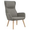 Relaxing Chair Light Grey Velvet