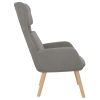 Relaxing Chair Light Grey Velvet