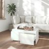 Coffee Table 90x50x41.5 cm Engineered Wood – White