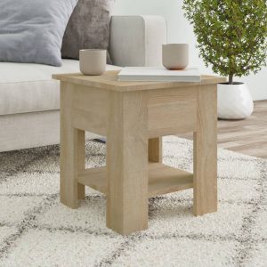 Coffee Table 40x40x42 cm Engineered Wood – Sonoma oak