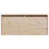 Wall Cabinet 80x30x35 cm Solid Wood Pine – Brown, 1