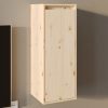 Wall Cabinet 30x30x80 cm Solid Wood Pine – Brown, 1