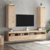 Wall Cabinet 30x30x100 cm Solid Wood Pine – Brown, 2