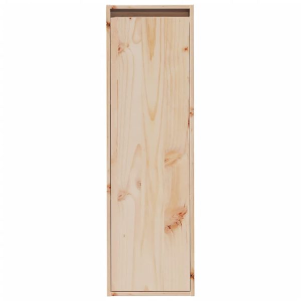 Wall Cabinet 30x30x100 cm Solid Wood Pine – Brown, 2