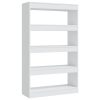 Northfield Book Cabinet/Room Divider 80x30x135 cm Engineered Wood – White