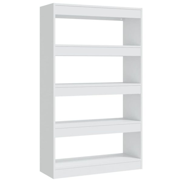 Northfield Book Cabinet/Room Divider 80x30x135 cm Engineered Wood – White