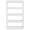 Northfield Book Cabinet/Room Divider 80x30x135 cm Engineered Wood – White