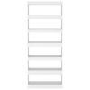 Opelika Book Cabinet/Room Divider 80x30x198 cm Engineered Wood – White