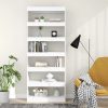 Opelika Book Cabinet/Room Divider 80x30x198 cm Engineered Wood – White