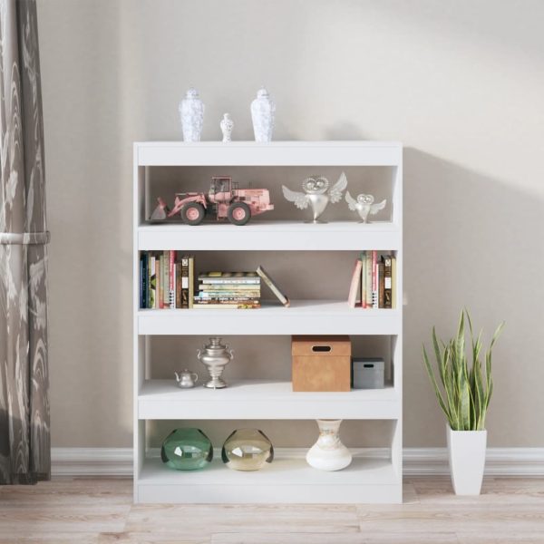 Palmdale Book Cabinet/Room Divider 100x30x135 cm – White