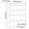 Palmdale Book Cabinet/Room Divider 100x30x135 cm – White