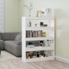 Palmdale Book Cabinet/Room Divider 100x30x135 cm – White