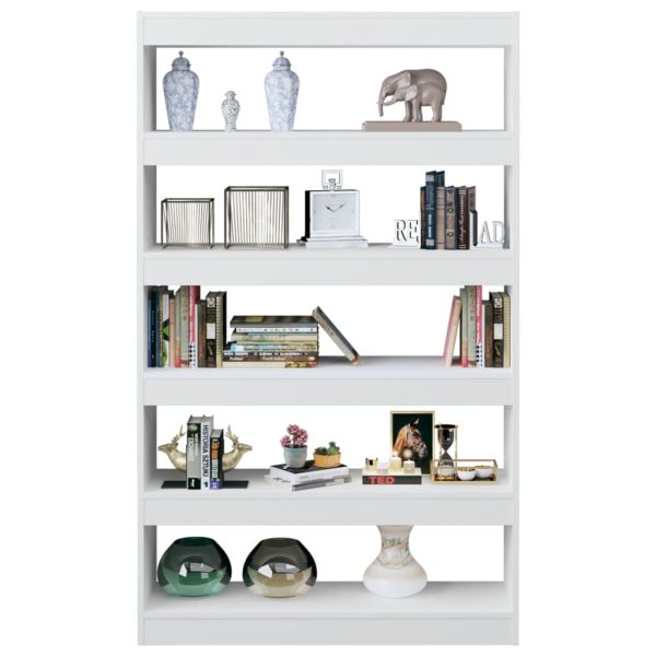 Bradwell Book Cabinet/Room Divider 100x30x166 cm – White