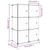 Cube Storage Cabinet for Kids with Cubes Pink PP – 74×36.5×108 cm, Pink