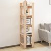 Suamico Book Cabinet/Room Divider 41x35x160 cm Solid Wood Pine – Brown