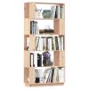 Dayton Book Cabinet/Room Divider 80x25x163.5 cm Solid Wood Pine – Brown