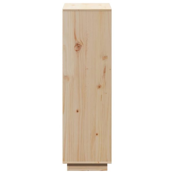 Highboard 74x35x117 cm Solid Wood Pine – Brown