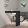 Wall Bar Table 102x45x103.5 cm Engineered Wood – Black