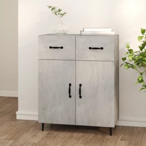 Sideboard 69.5x34x90 cm Engineered Wood – Concrete Grey