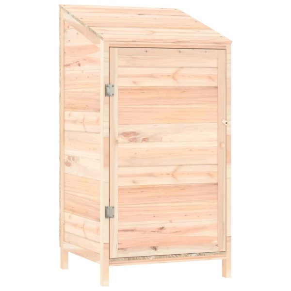 Garden Shed Solid Wood Fir – 55x52x112 cm, Natural