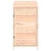 Garden Shed Solid Wood Fir – 55x52x112 cm, Natural